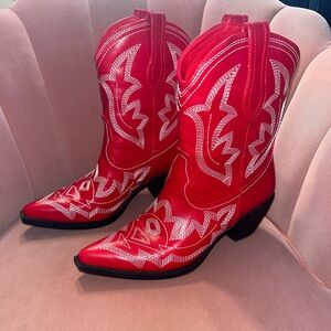 Red Cowboy Boots